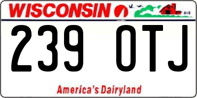 WI license plate 239OTJ