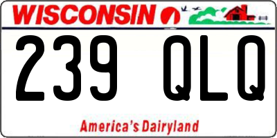 WI license plate 239QLQ
