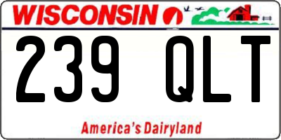 WI license plate 239QLT