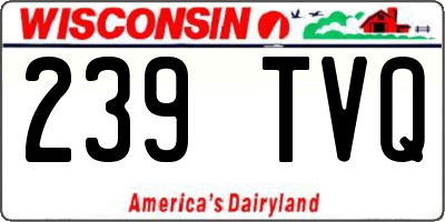 WI license plate 239TVQ