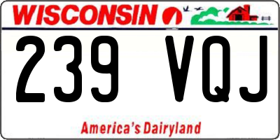 WI license plate 239VQJ