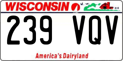 WI license plate 239VQV