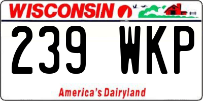 WI license plate 239WKP