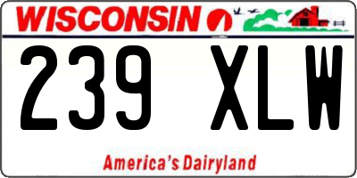 WI license plate 239XLW
