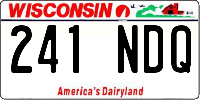 WI license plate 241NDQ