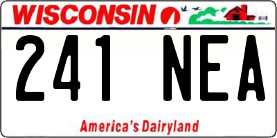 WI license plate 241NEA