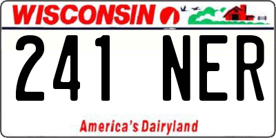 WI license plate 241NER