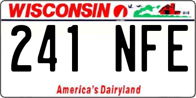 WI license plate 241NFE