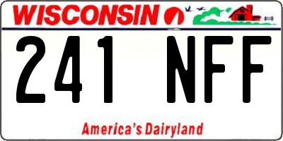 WI license plate 241NFF
