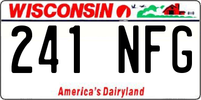 WI license plate 241NFG
