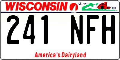 WI license plate 241NFH