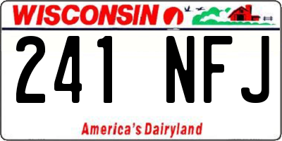 WI license plate 241NFJ