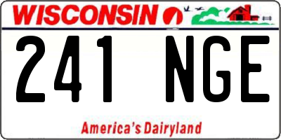 WI license plate 241NGE