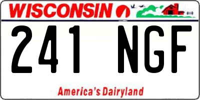 WI license plate 241NGF