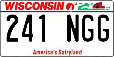 WI license plate 241NGG