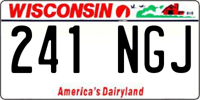 WI license plate 241NGJ