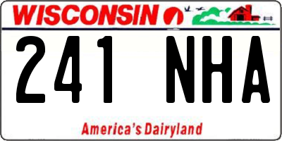 WI license plate 241NHA