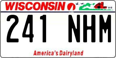 WI license plate 241NHM