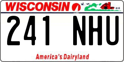WI license plate 241NHU