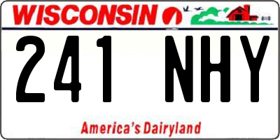 WI license plate 241NHY