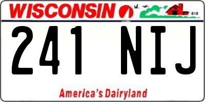 WI license plate 241NIJ