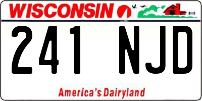 WI license plate 241NJD