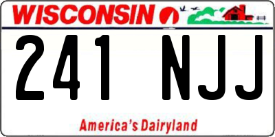 WI license plate 241NJJ