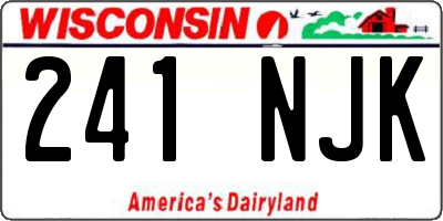 WI license plate 241NJK