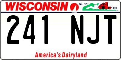 WI license plate 241NJT