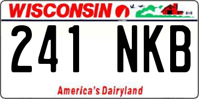 WI license plate 241NKB
