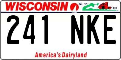 WI license plate 241NKE