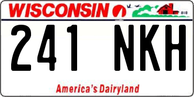 WI license plate 241NKH