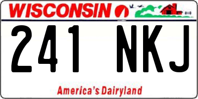WI license plate 241NKJ