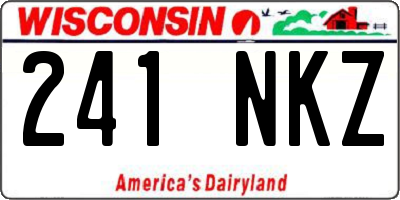 WI license plate 241NKZ