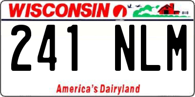 WI license plate 241NLM