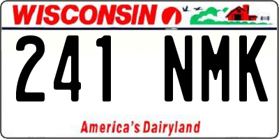 WI license plate 241NMK