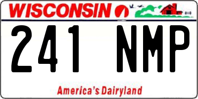 WI license plate 241NMP