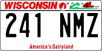 WI license plate 241NMZ