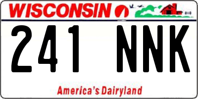 WI license plate 241NNK