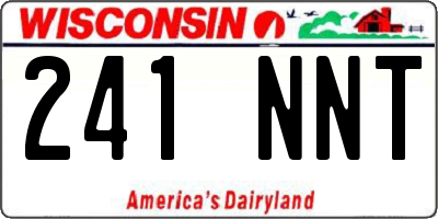 WI license plate 241NNT