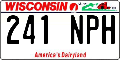 WI license plate 241NPH