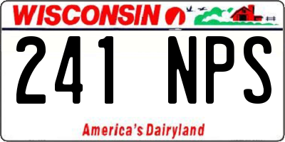 WI license plate 241NPS