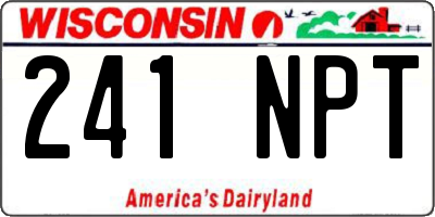 WI license plate 241NPT