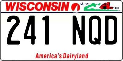 WI license plate 241NQD