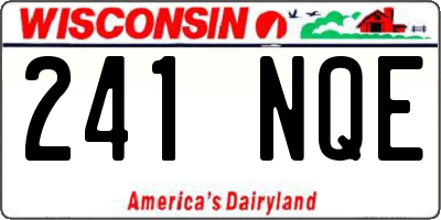 WI license plate 241NQE