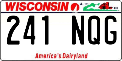 WI license plate 241NQG