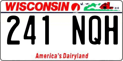 WI license plate 241NQH