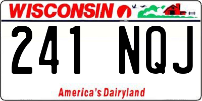 WI license plate 241NQJ
