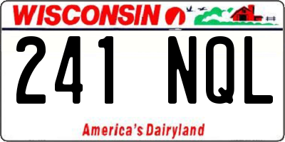 WI license plate 241NQL