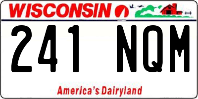 WI license plate 241NQM